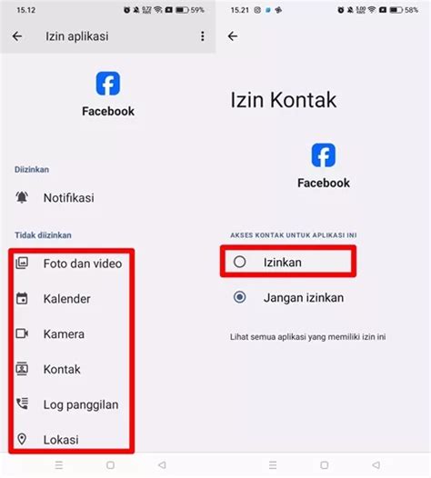 Cara Mengaktifkan Izin Aplikasi Facebook Di HP Android Begini