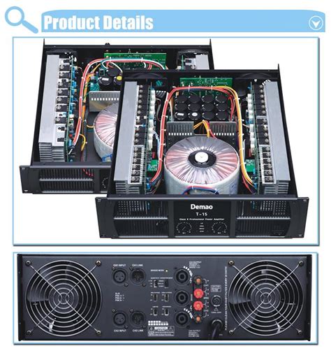 10000 Watt Power Amplifier Sound Stage Professional Power Amplifier ...