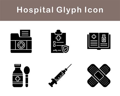 Hospital Vector Icon Set 20269752 Vector Art at Vecteezy