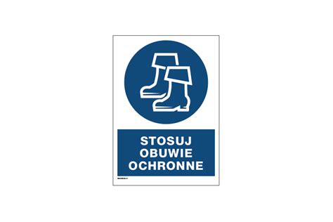 Stosuj Obuwie Ochronne Wym X Mm A Pvc Kolorowy Druk Uv