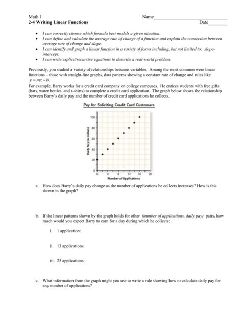 2 4 Writing Linear Equations Tessshebaylo