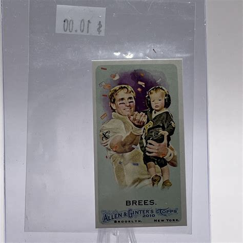 Topps Allen Ginter W A G Back Drew Brees New Orleans Saints