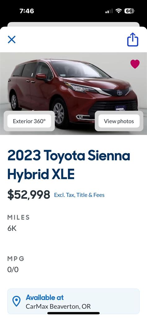 2023 Sienna AWD XLE : r/ToyotaSienna