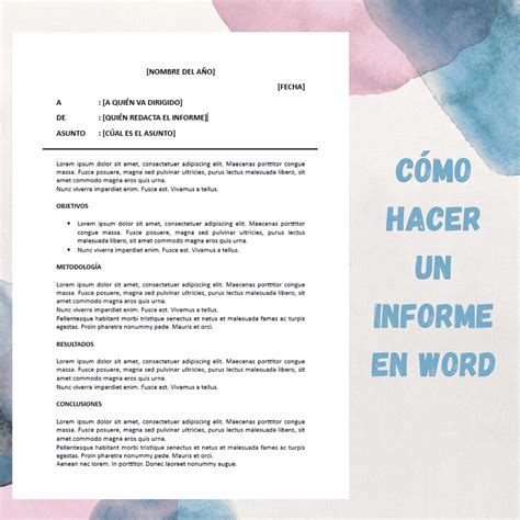 Como Hacer Un Informe En Word Image To U