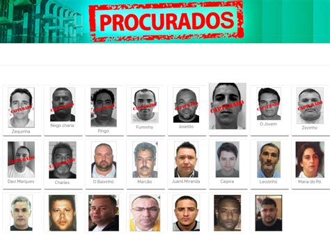 Dos Foragidos Na Lista Nacional Oito T M Ordem Depris O Por Crime