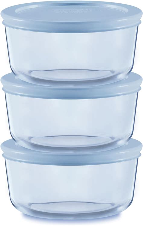 Amazon Pyrex Colors 3 Pack Small Tinted Glass Round Food