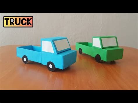 How To Make Paper Truck Origami Truck Youtube