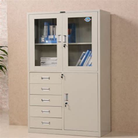 3 Door 5 Drawer Office Furniture Steel Swing Door Filing Cabinet Shelf