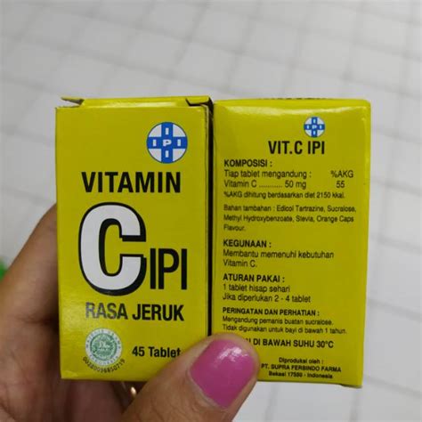 Jual Vitamin C Ipi Rasa Jeruk Isi Tablet Shopee Indonesia