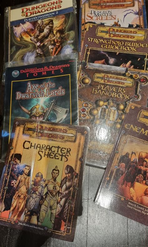 DUNGEONS & DRAGONS D&D books DND Handbooks Character Sheets, Hobbies ...