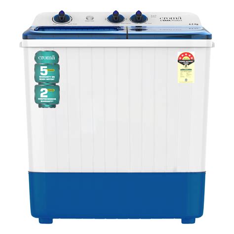 Buy Croma 6 5 Kg 5 Star Semi Automatic Washing Machine With Spiral