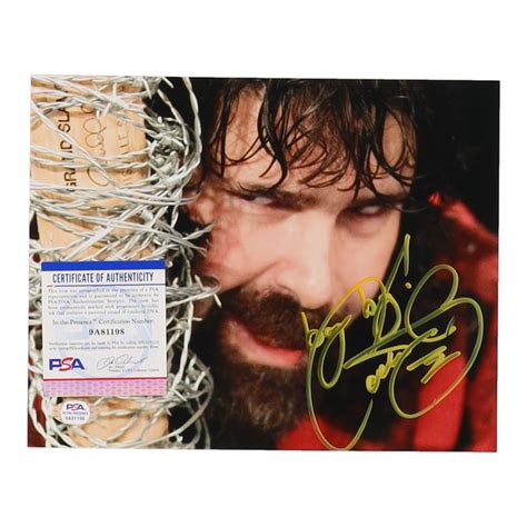 Mick Foley Signed Wwe X Photo Inscribed Bang Bang Psa