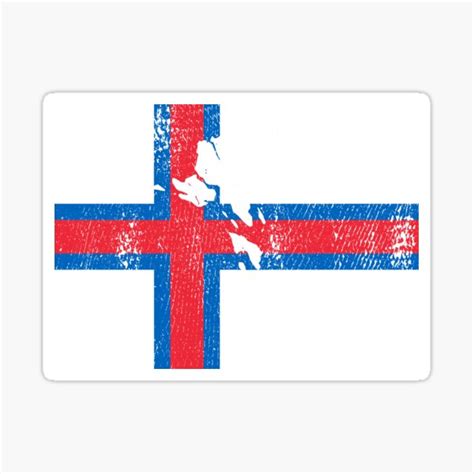 Faroe Islands Flag Silhouette Sticker For Sale By Crizzinho Redbubble