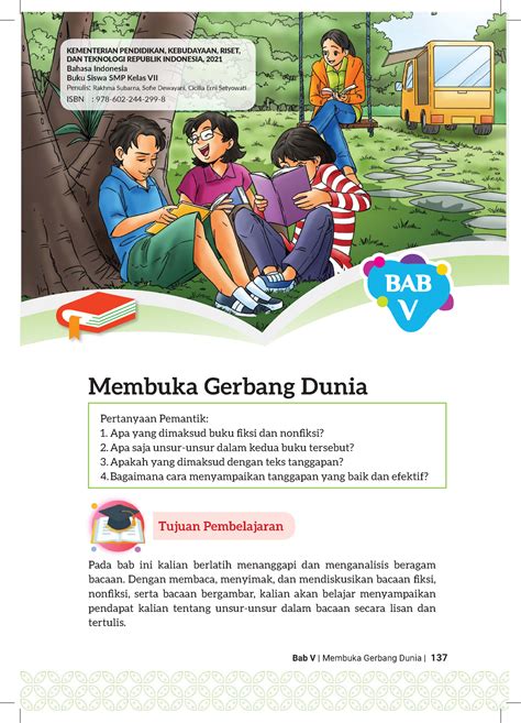 Buku Murid Bahasa Indonesia Bahasa Indonesia Bab Fase D Membuka