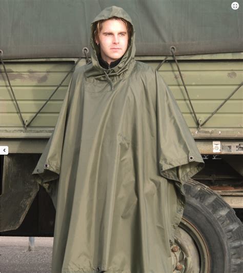 Poncho Para Lluvia Ripstop 5000mm Color Od Tactical Store 911