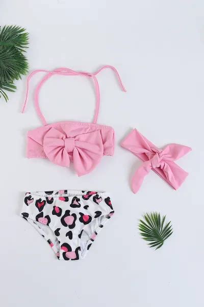 Siyah 3 10 Yaş Fiyonklu Kız Çocuk Mayo Bikini Takım 269963 TL Modamizbir Modamizbir