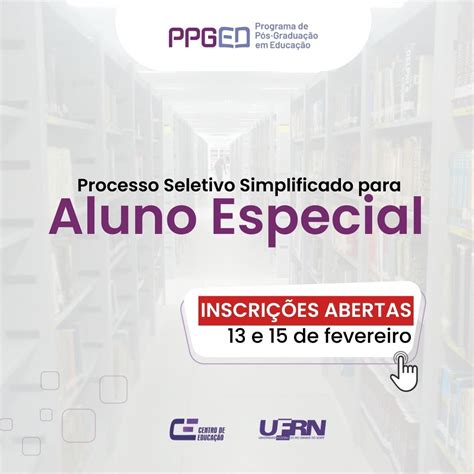 INSCRIÇÕES ABERTAS PARA O PROCESSO SELETIVO SIMPLIFICADO PARA ALUNO