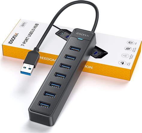 Idsonix Ports Usb Hub Usb Splitter Gbps Multiport Adapter Usb