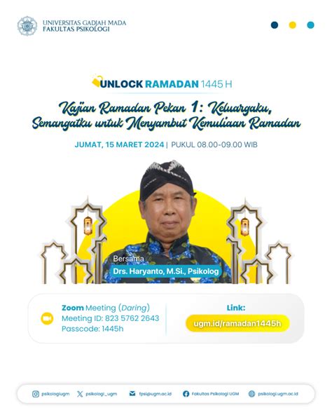 Kajian Ramadan Pekan Pertama Keluargaku Semangatku Untuk Menyambut