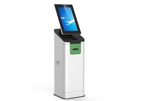 Freestanding Self Service Kiosk Touchscreen With Passport Reader For