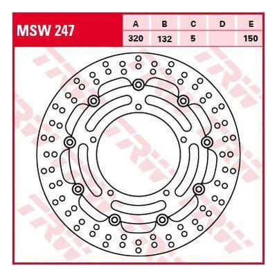 Disque De Frein Brembo S Rie Oro Rond Flottant Avant Yamaha Fz