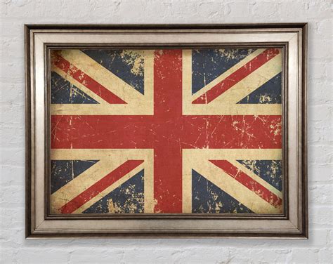 Bright Star Grunge Union Jack Erosion Print Uk