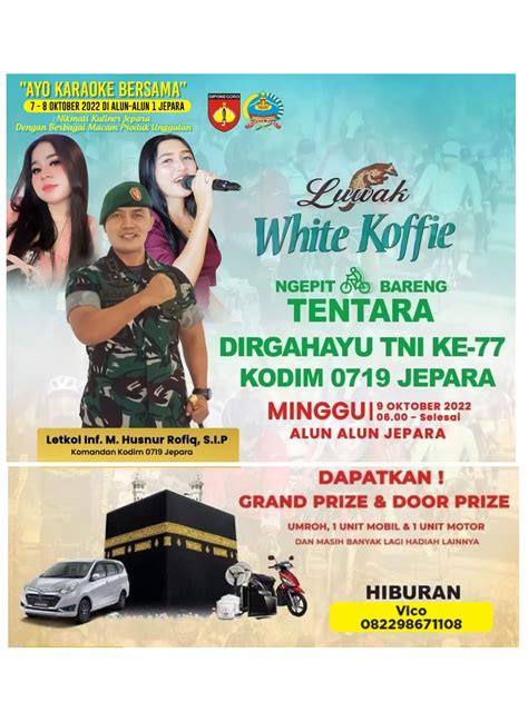 Ayo Nyanyi Umkm Jepara Gelar Karaoke Bersama Di Hut Tni Ke Kodim