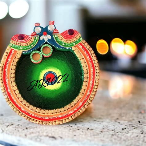 Polished Wooden Pooja Thali Feature Attractive Pattern Fine