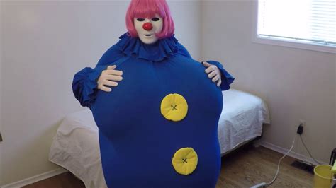 Big Belly Clown Breast Inflation Youtube