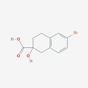 6 Bromo 2 Hydroxy 1 2 3 4 Tetrahydronaphthalene 2 Carboxylic Acid