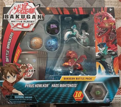 Bakugan Battle Pack 5 Sfere Pyrus Howlkor Haos Mantonoid Nuovo Sigillato Ebay