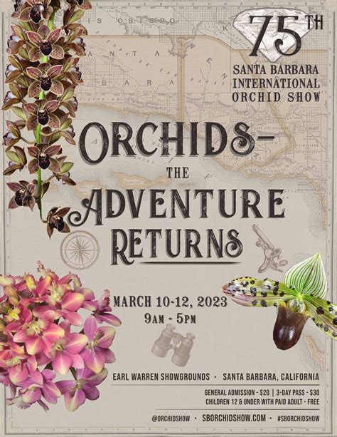 Santa Barbara International Orchid Show – March 10-12, 2023 Orchid Show