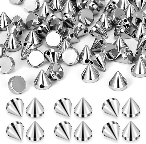 450 Pcs Spikes For Crafts Metal Spikes For Clothing 8 Mm