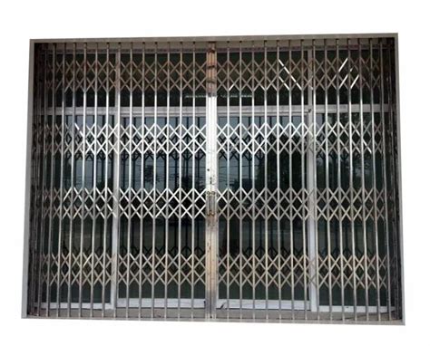 Sliding Black Mild Steel Collapsible Gate For Residential At