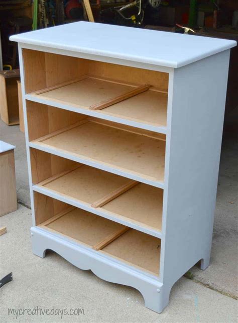 Repurposed Dresser Turned Bookshelf My Creative Days