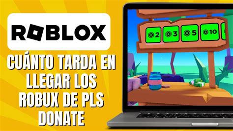 Cuánto Tarda En Llegar Los Robux De PLS DONATE YouTube