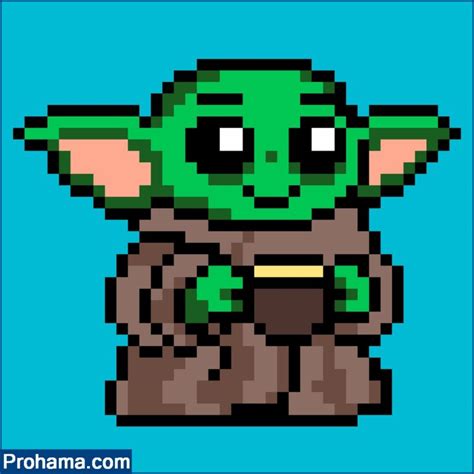 Baby Yoda Pixel Art Star Wars Pixel Art X Pixel Art