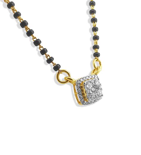 18k Square Diamond Mangalsutra Necklace 589g Om Jewellers