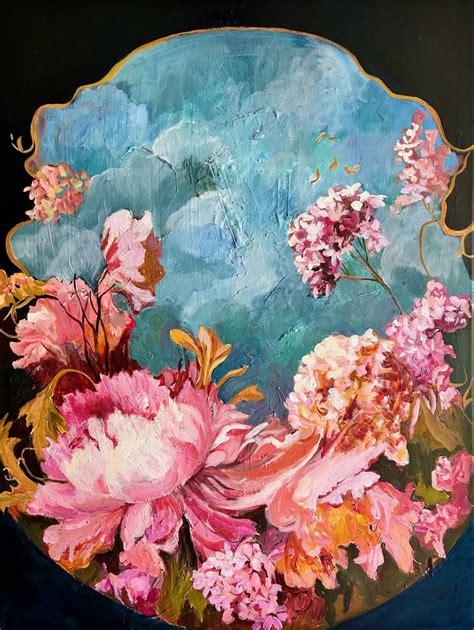 Floral dreams Painting by Julia Hacker | Saatchi Art