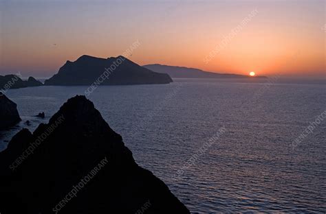 Anacapa Island Sunset - Stock Image - F031/3451 - Science Photo Library