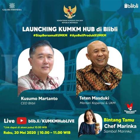 Gandeng Blibli Kementerian Koperasi Dan Ukm Luncurkan Kumkm Hub