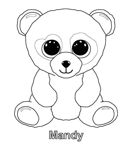 Panda coloring pages, Beanie boo birthdays, Baby coloring pages