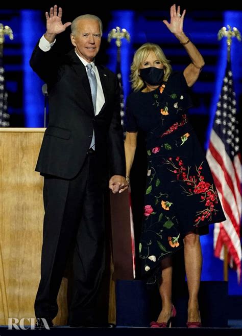 Dr Jill Biden Wore Oscar de la Renta For Joe Biden's National Address