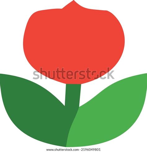 Tulip Flower Symbol Drawing Art Stock Vector (Royalty Free) 2196049801 ...