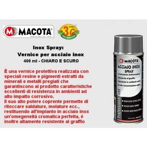 Macota Acciaio Inox Naturale Spray Vernice Ml Non Cola