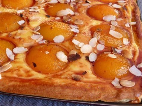 Tarte briochée à la crème pâtissière et aux abricots recette Tarte