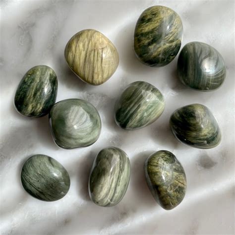 Actinolite Tumbled Pocket Stone Minera Emporium Crystal And Mineral Shop