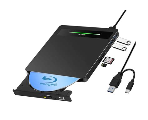 NOLYTH External Blu Ray DVD Drive USB 3 0 USB C Blu Ray DVD External