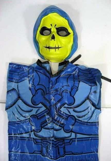 Skeletor Plastic Halloween Mask And Costume Made By The Ben Cooper Company