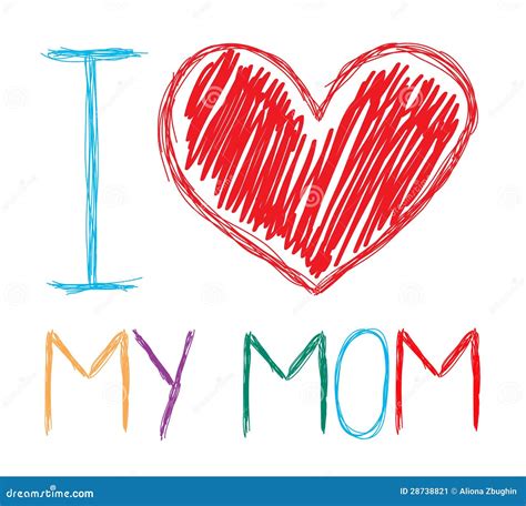 I Love My Mom Stock Image Image 28738821